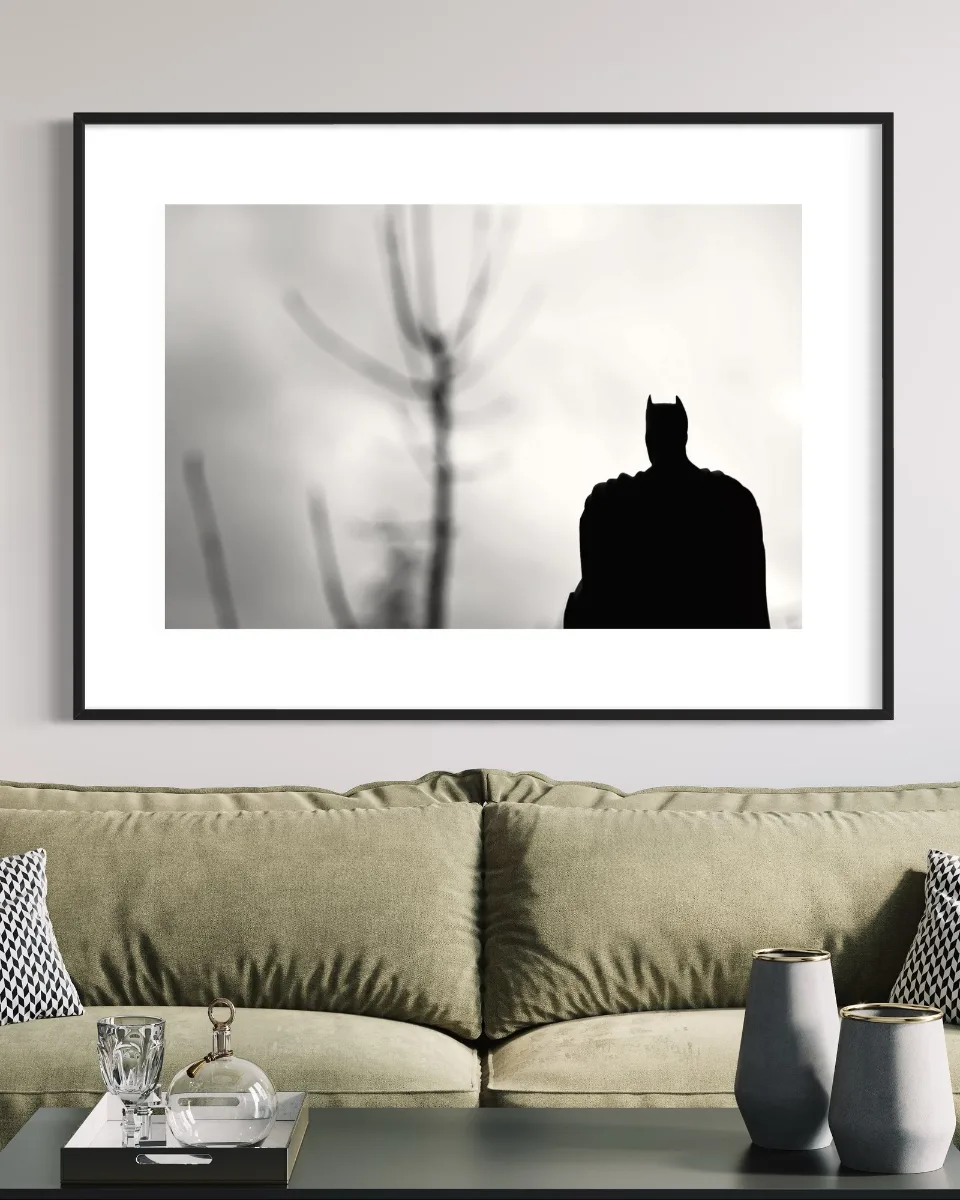 Wood, série Le Chevalier noir, tirage d'art de Zak' Wanzi